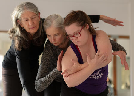 Three Danceability dancers in a pose